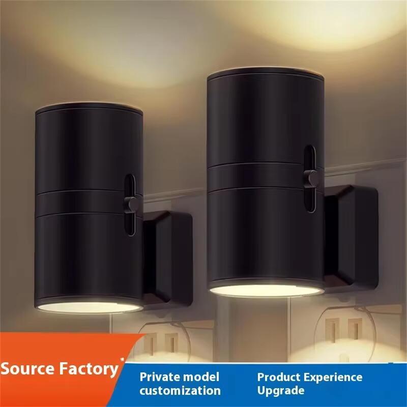 Night Light Plug Into Wall RGB/3 Color Dimmable Portable Socket LED Night Light EU Plug-In Bedside Lamp Room Corridor Home Decor
