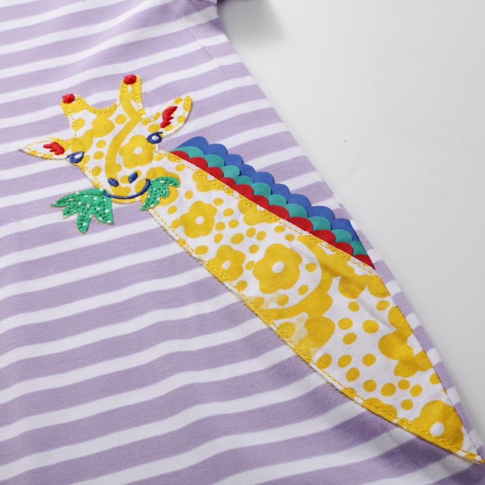 Летнее платье принцессы с короткими рукавами для девочек