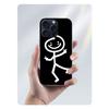 Funny Cute Cartoon Matchman Clear Phone Case For Iphone 17 Air 16 Pro Max 15 Pro 14 Plus 17E 16E 11 13 12 Mini Cover Cases Funda