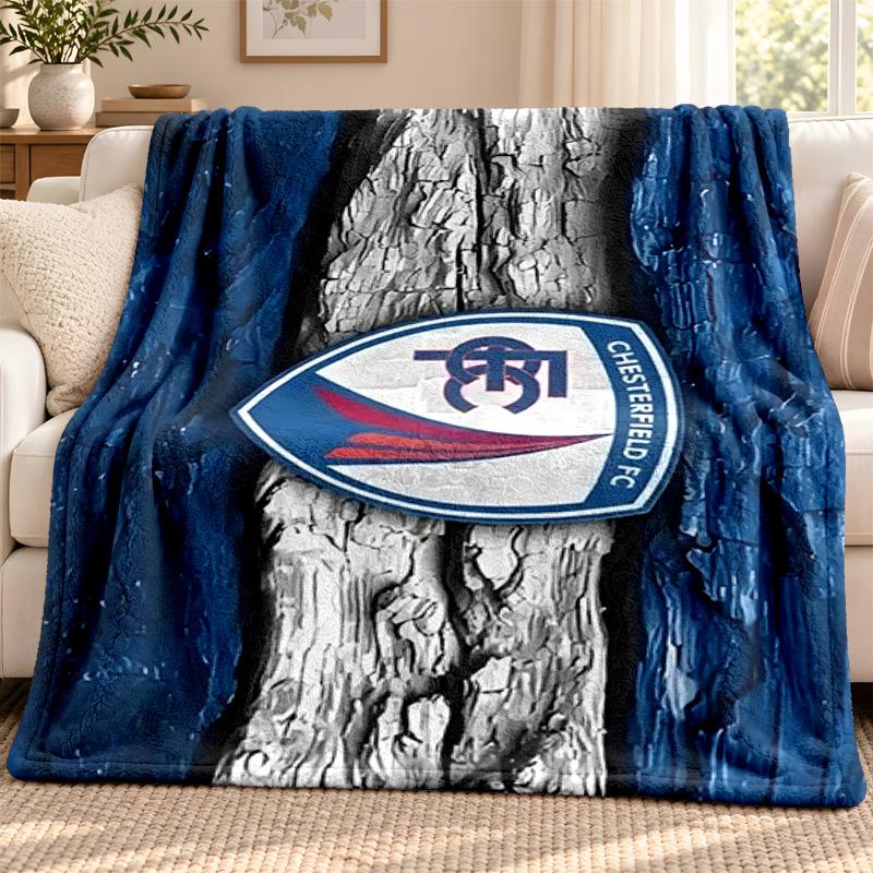 Chesterfield F.C blanket Flannel Blanket Soft Cozy Plush Throw for Sofa Bed Lightweight Home Decoration Outdoor camping