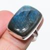 Натуральный лабрадорит драгоценный камень ручной работы 925 стерлинговое серебро ювелирное кольцо размер 8 f7G60