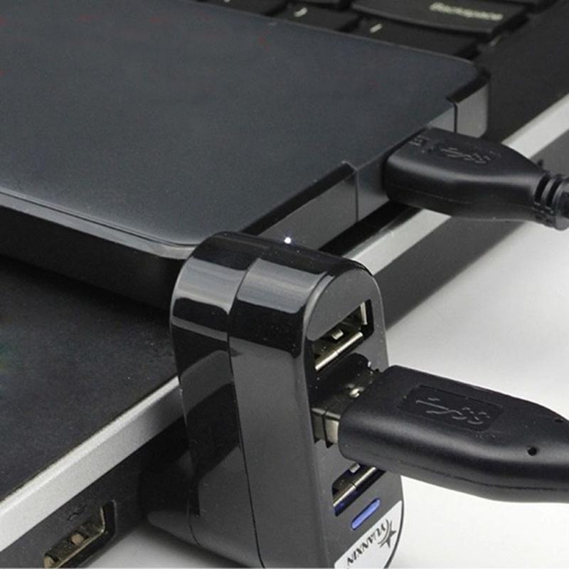 Ноутбук для ПК-концентратора USB-разветвитель мини-адаптер с 3 портами