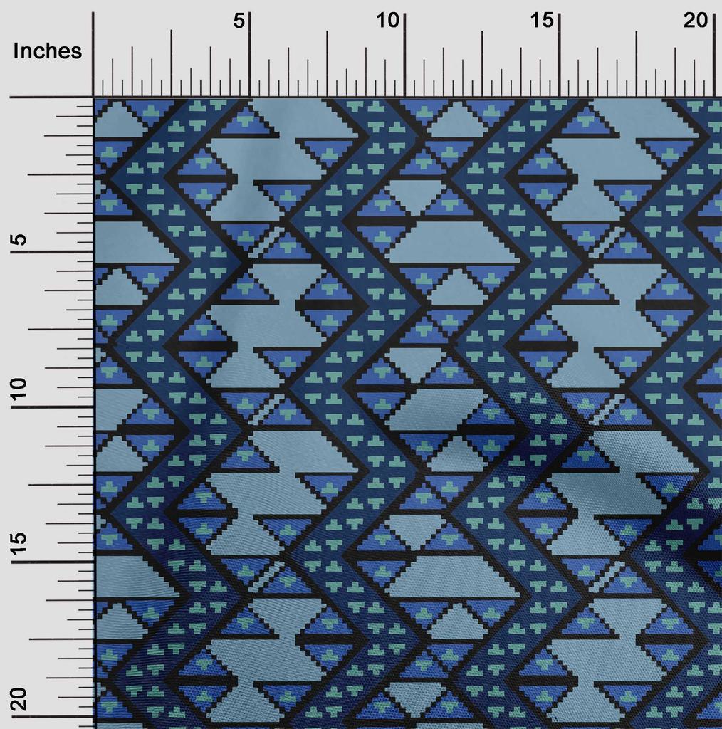 oneOone Хлопчатобумажная гибкая ткань для шитья с шевронным пламенным стежком BTY 40 дюймов