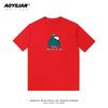 Snoopy Tshirt Charlie Brown coshort sleeve anime cartoon men and women 100 cotton loose street fashion brand short sleeve