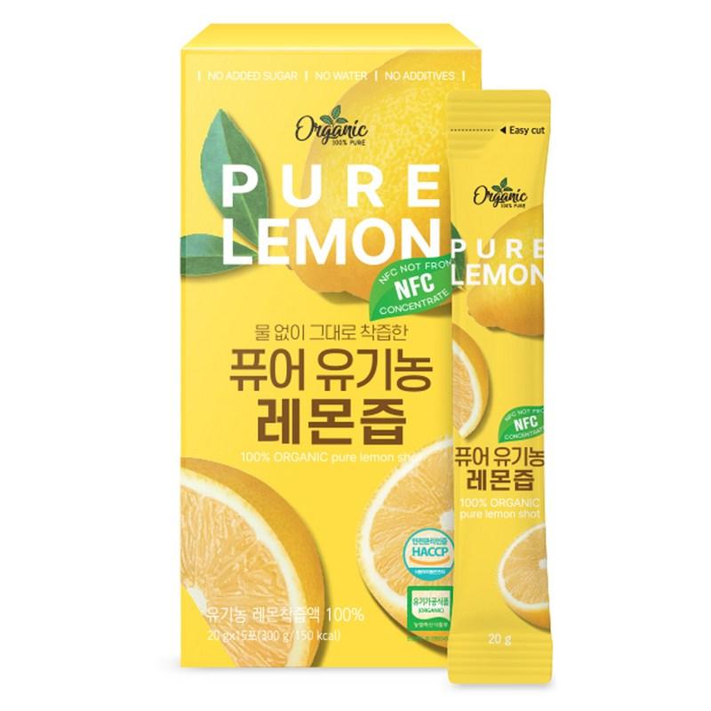 Cheonho NCare Pure Organic Lemon Juice 15p, 300g, 1 Piece
