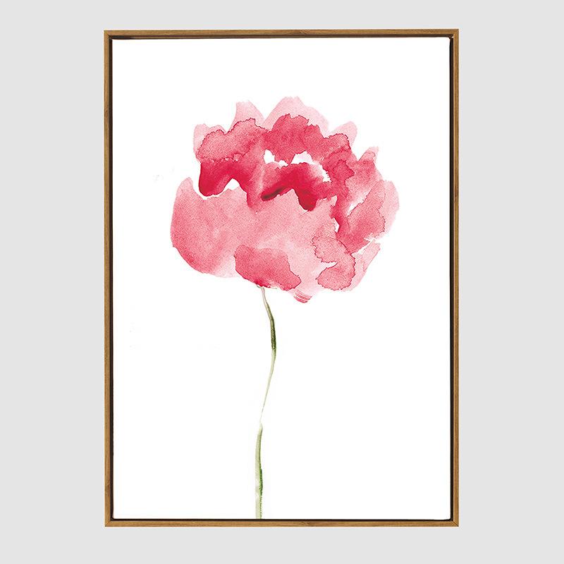 Винтажный минималистичный розовый цветок орхидеи, печать плакатов, настенная картина для гостиной, картина на холсте, домашний декор, без рамки