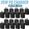 USB C быстрое зарядное устройство блок 25 Вт тип C зарядный куб кирпич для SamSung для iPhone 20X лот