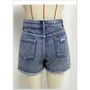 Summer Broken Holes Hot Girl Denim Shorts, Female High Waisted A-line Raw Edge Hot Pants