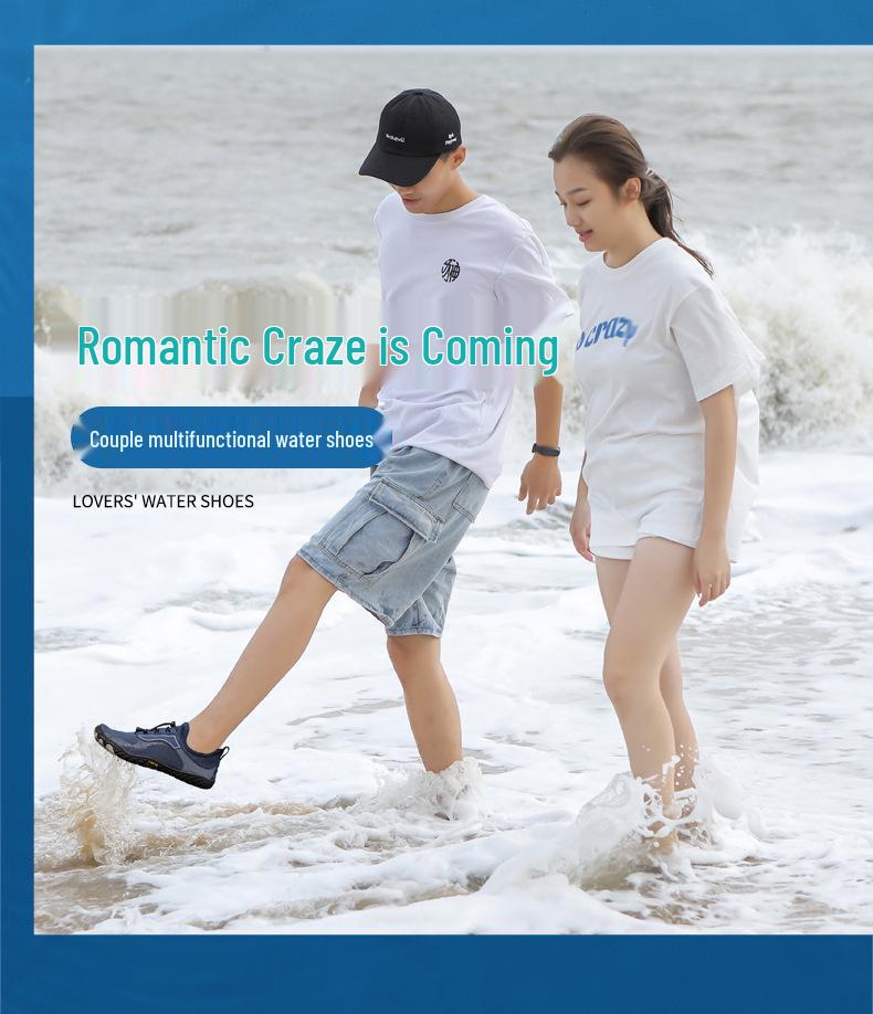 Трансграничные быстросохнущие водные туфли: Универсальный дизайн с пятью пальцами для улицы, пляжа, плавания, дайвинга, бега и фитнеса - Унисекс стиль