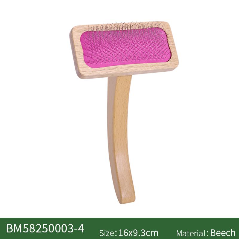 Pet Comb Wood Massage Cute Hair Remover cat Dog Brush for Grooming Bamboo Mini Rubber Custom Small Fine Needle