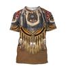 Летние Индийский Этнический Стиль 3D Печать Футболки Streetwear Мужчины Женщины Мода Оверсайз Короткий Рукав Футболка Круглый Вырез Футболки Топы Одежда