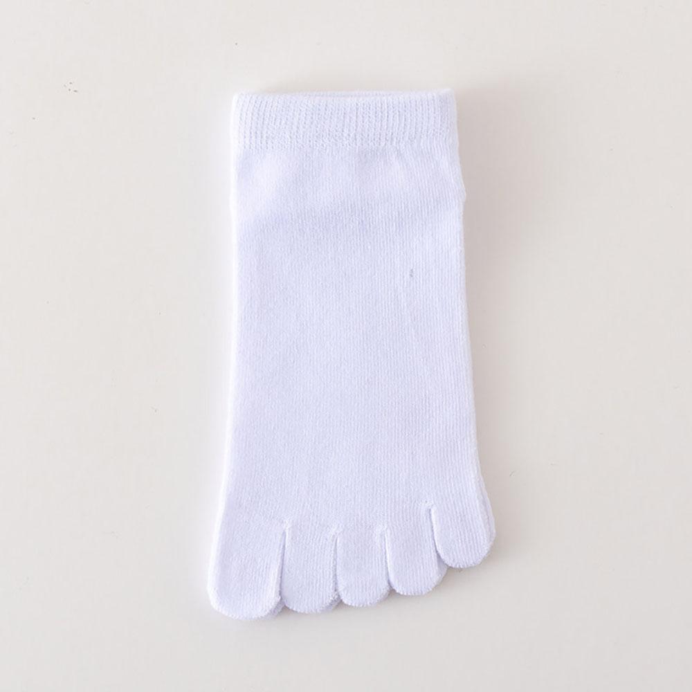 Весна Лето Женские Короткие Носки с Пятью Пальцами Конфетного Цвета Носки до Щиколотки Впитывающие Пот Дышащие Хлопковые Носки с Раздельными Пальцами 5 Пальцев