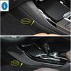 Auto ide Stalls Central Gear Shift Box Decor Stripes Cover Trim For BMW X3 G01 2018 - 2024 Carbon Fiber Interior Accessories