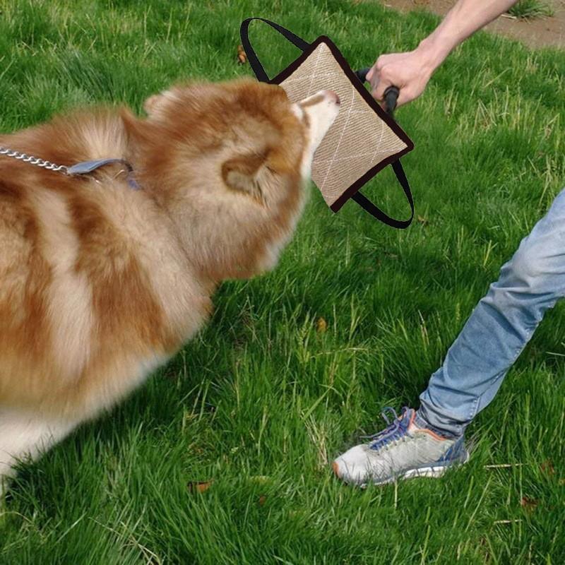 Durable Hemp Dog Chew Toy Small Medium Dogs Training Bite Pillow Interactive Outdoor Fetch