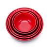 Black Red Food Containers Imitation Porcelain Soup Bowl New Melamine Bowls  Dishware