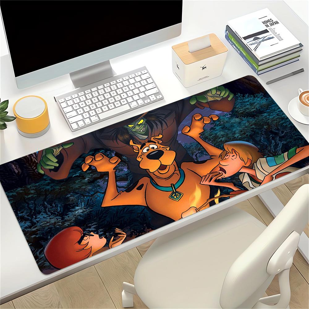 Scoobydoo Mystery Night Large Gaming Mouse Pad Nonslip Rubber Base Waterproof Desk Mat For Office Pc Laptop