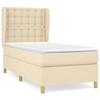 Maison Exclusive - Sommier à lattes de lit et matelas Crème 90x190 cm Tissu
