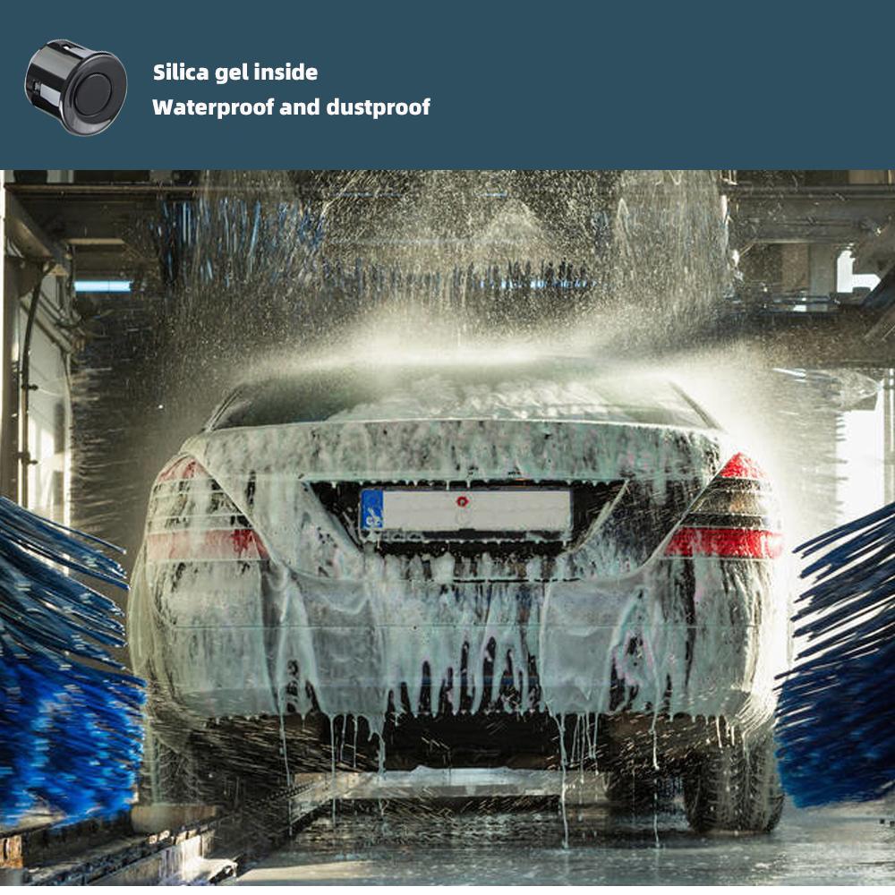 Комплект датчиков парковки автомобиля, 4 датчика, 22 мм, светодиодный экран, радар заднего хода, система звукового оповещения, 3 цвета