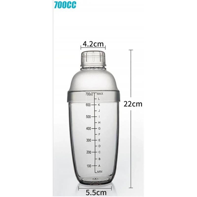 Пластиковый шейкер для коктейлей мартини 350 мл/530 мл/700 мл/1000 мл Миксер для винных напитков, винный шейкер, чашка для миксера для напитков, барная утварь, барный инструмент boston