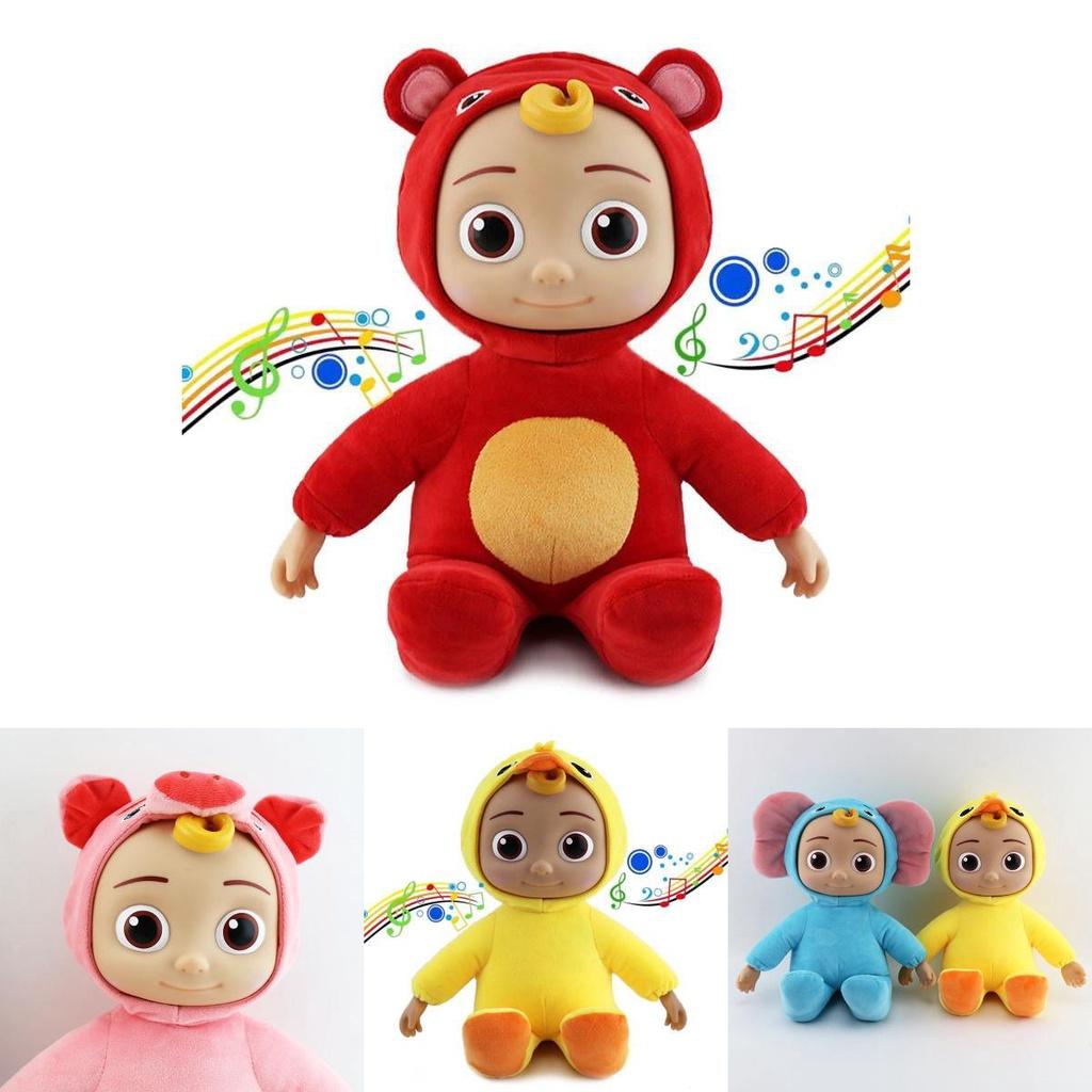 Плюшевая музыкальная игрушка Cocomelon Singing Jojo в кросс-дрессинге