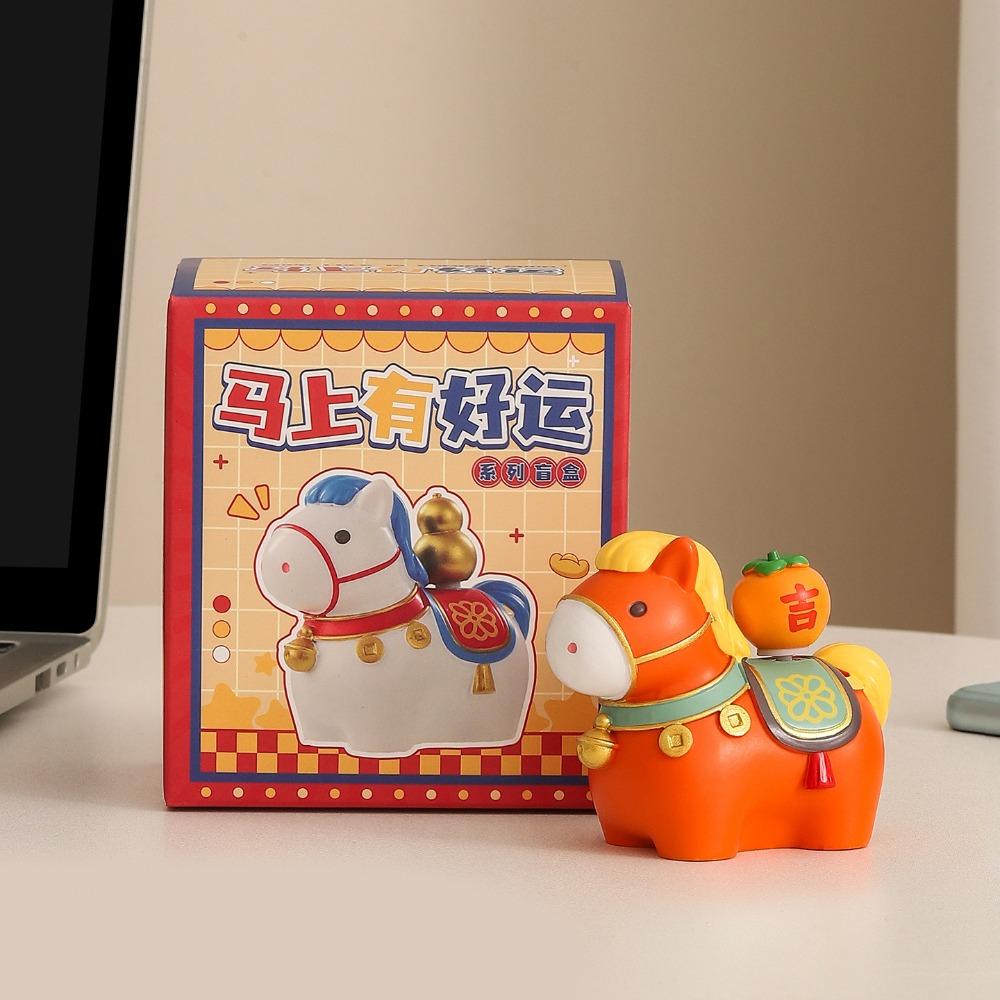 Vivid Design Horse Shape Ornament Unique Zodiac Horse Figurines  Spring Festival