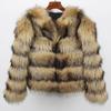 DEBAIFUR 2024 Autumn Winter Classic Fur Coat Women's Real Fox Fur Jacket Fur One-piece Thickened Warmth Casual Daily Wear
