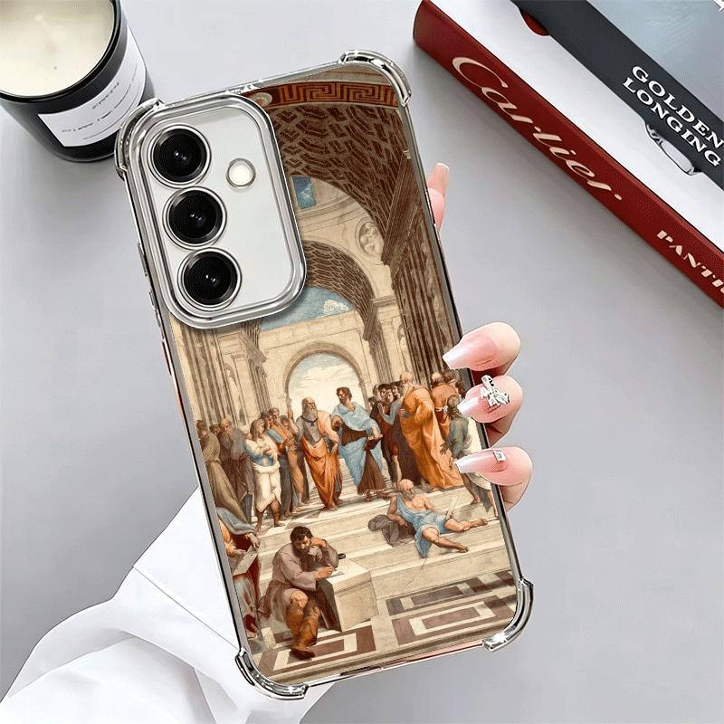 Эстетика Возрождения Искусство Живопись Мягкий Чехол Для Телефона Для Samsung A17 A27 A07 A37 A57 A16 A56 A15 A55 A14 A54 A13 A53 A26 A36 A25