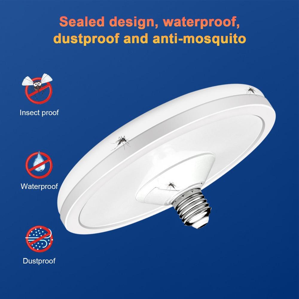 E27 Energy Saving Light Bulb White Color High Power LED Light Disc Light Bulb For Home Use