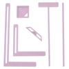 6 шт. Инструменты для переплета книг для начинающих, набор инструментов для скрапбукинга, простые в использовании, отличные трафареты, резак-направляющая, можно превратить в блокнот