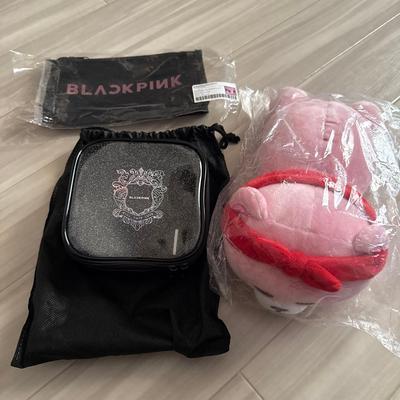 [Б/У] BLACKPINK Корейский Официальный Мерч Косметичка Сетчатая Косметичка Плюшевая Игрушка