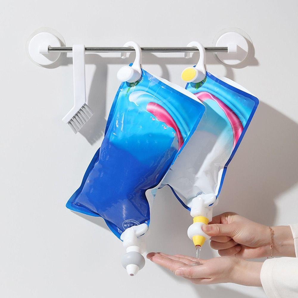 Подвесной дозатор жидкости вверх дном, силиконовый дозатор для геля для душа для дома