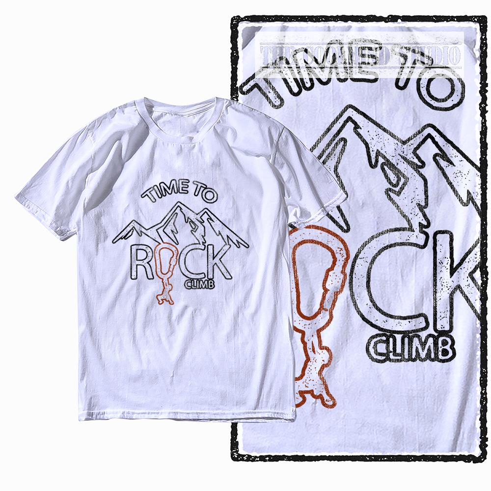 Coolmind Z1009 Rock Climb Graphic Tee 100 cotton big size exclusive graphic Unisex tshirt oneck tshirt for Unisex tee shirts