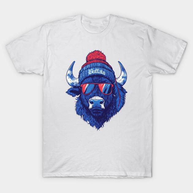 Men Black Print T-shirt Buffalo Bills M5510 No-Cut Transfer Paper Print Cotton Tshirt