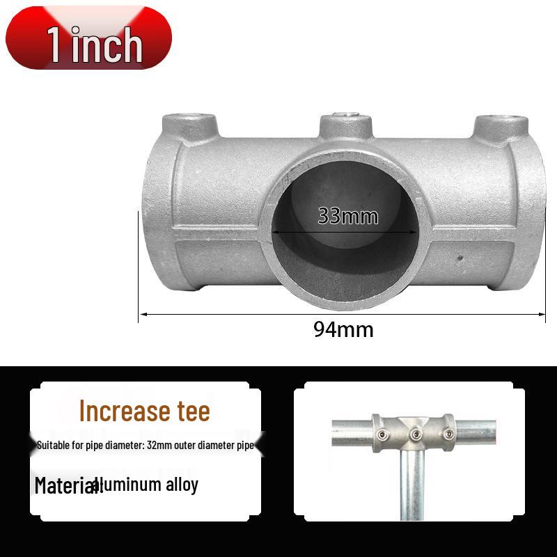 20/25/32mm Steel Pipe Connector: Galvanized 6-Point Round Elbow Joint Fastener