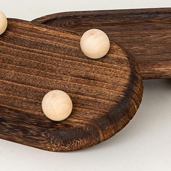 Wooden Riser Tray Multi-functional Round Oval Decorative Tray Pedestal Stand Bathroom Counter Jewelry Organizer Tray Decor