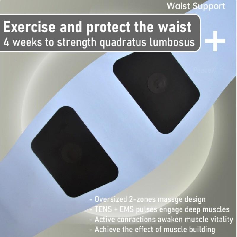 Умный EMS Тренажер для пресса Похудение Поддержка талии Вибрационный нагревающий массажер Пояс для похудения и формирования тела