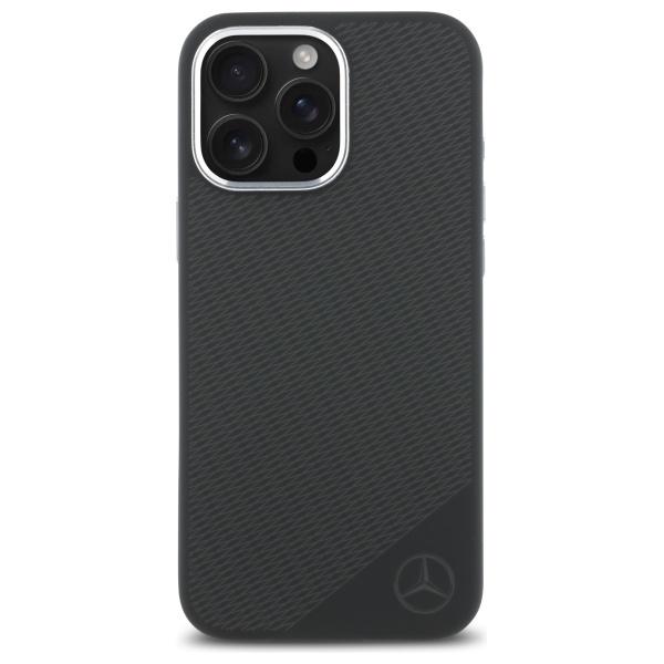 Mercedes Mehmp16L23Sugdk Iphone 16 Pro   6.3 Черный/Black Жесткий чехол Силикон Тональный логотип Деревянный узор Magsafe