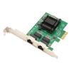 TXA108 82571 2 RJ45 Port Gigabit Network Card PCI Ex1 to 2 RJ45 10 100 1000Mbps Server Network Card for Desktop PC