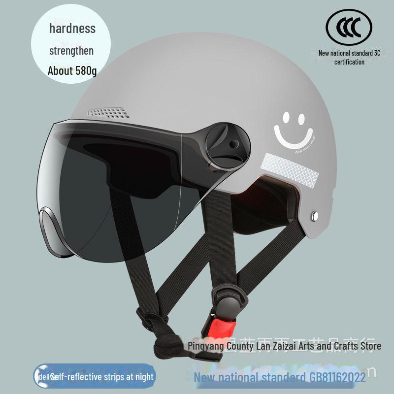 All-Season Electric Bike & Motorcycle Helmet, 3C Certified, Free Shipping, Unisex