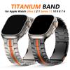 Титановый ремешок для Apple Watch Ultra 3 2 1 49 мм Серии 10 11 46 мм Браслет Мужской Металлический ремешок для Iwatch 9 8 7 6 5 4 SE3 44мм 45мм