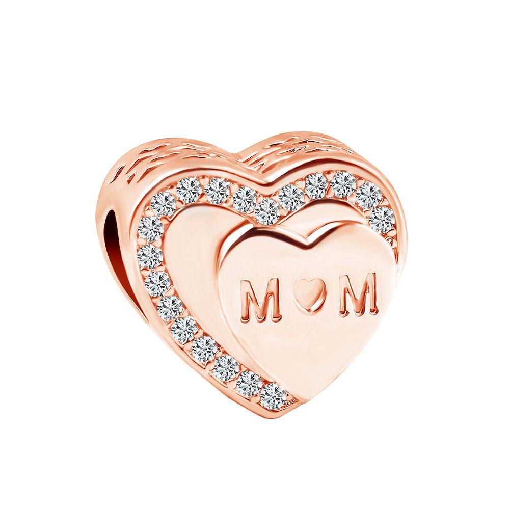 Европа Медь Семейный Шарм Подходит Оригинальному Браслету Ювелирные Изделия Светящийся в Темноте Подвеска Светлячок Подвеска Сердце Бусина