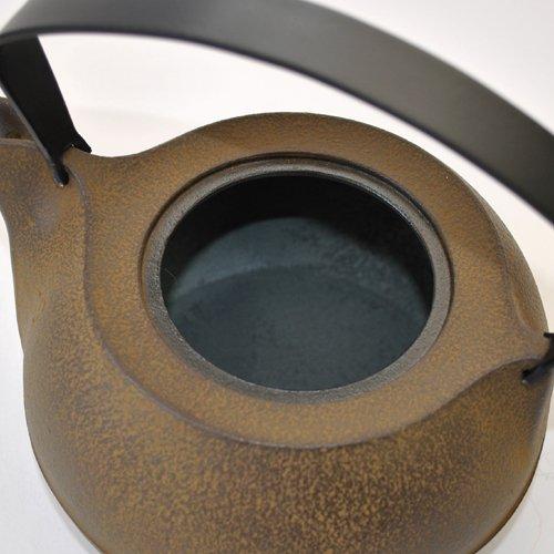 Чайник Nanbu Iron Kettle из чугуна, коричневый, победитель премии Good Design Award 2012, совместим с IH200V 1,2 л, цвет.