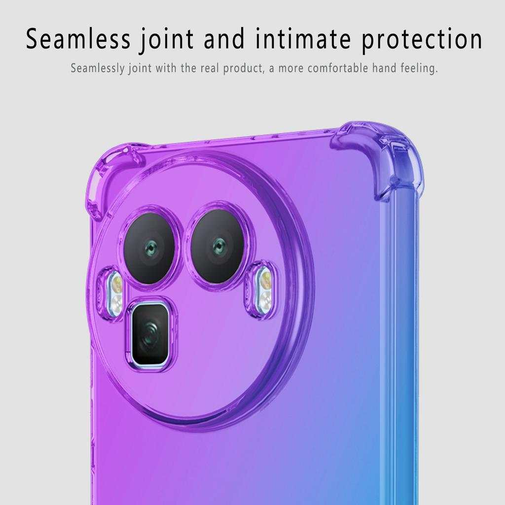 Чехол для Realme GT 8 Pro 5G, градиентный цвет, ТПУ, противоударный чехол для телефона