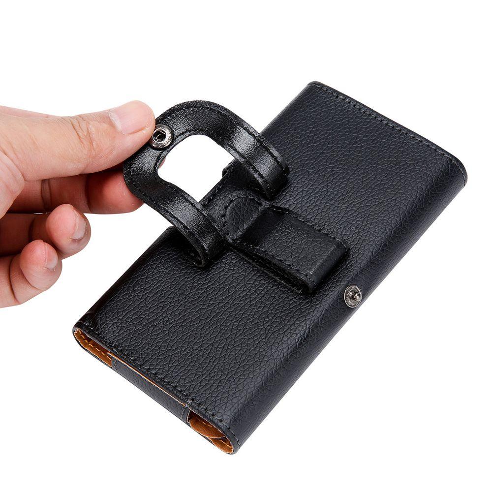 Flip Pockets Multifunctiona Cards Holder Phone Belt Clip Phone Waist Bag Bum Bag Leather Phone Case