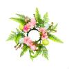 Artificial Wreath Candle Ring for Indoor Decoration And Pillar Candleholder