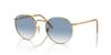 Ray-Ban НОВЫЕ КРУГЛЫЕ RB3637 001/3F Золотая Arista / Синий градиент 53