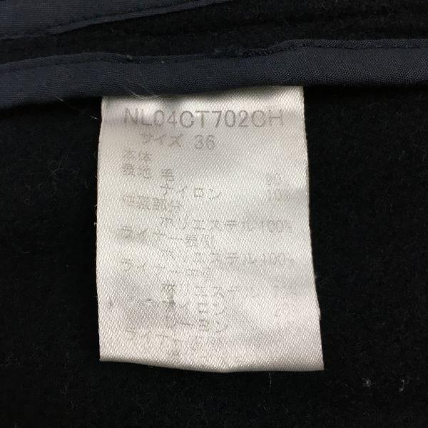 NANO UNIVERSE Шерстяное пальто-дафлкот [36/Женский S/Черный](ИСПОЛЬЗОВАЛ)