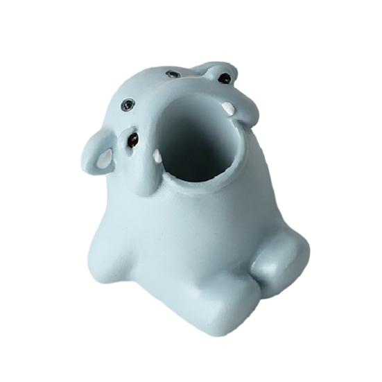 Милый держатель для зубных щеток в виде животного, забавный полимерный держатель для ручек, мини-подставка для одной зубной щетки в виде животного, органайзер для ванной комнаты для столешницы в туалетной комнате, офиса