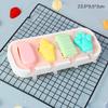 Cartoon Animals Silicone Ice Cream Mold Easy Popsicle Molds with Lid and Sticks DIY Homemade Ice Lolly Ice Cream Bar Pop Molds