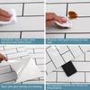 Наклейка на стену из белого кирпича для кухни, водостойкая, самоклеящаяся, устойчивая к высоким температурам, имитация плитки, обои